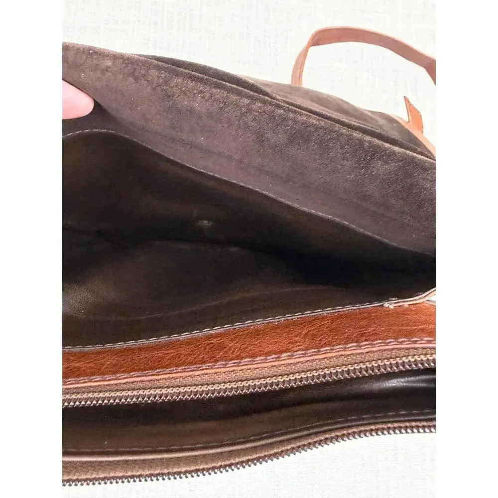 Vintage Brown Leather‎ Womens Shoulder Bag - Picture 5 of 9